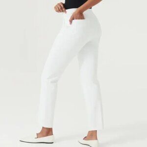 NWT Spanx White On-the-Go Ankle Slim Straight Pant Size Small